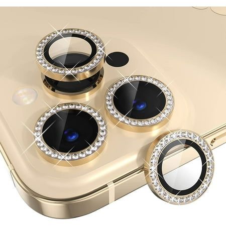 Diamond Camera Lens Protector For 11 / 12 / 13 / 14 / 15 / 16 / 17 Series  Luxury Sparkle Shockproof Camera Guard