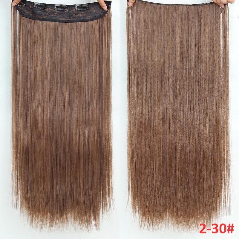 Hair Extension Golden To Brown Streaking 5 Clips In Double Shade Colored Hair Streak/Hair Extensions For Women And Girls Real Hair For Highlighting