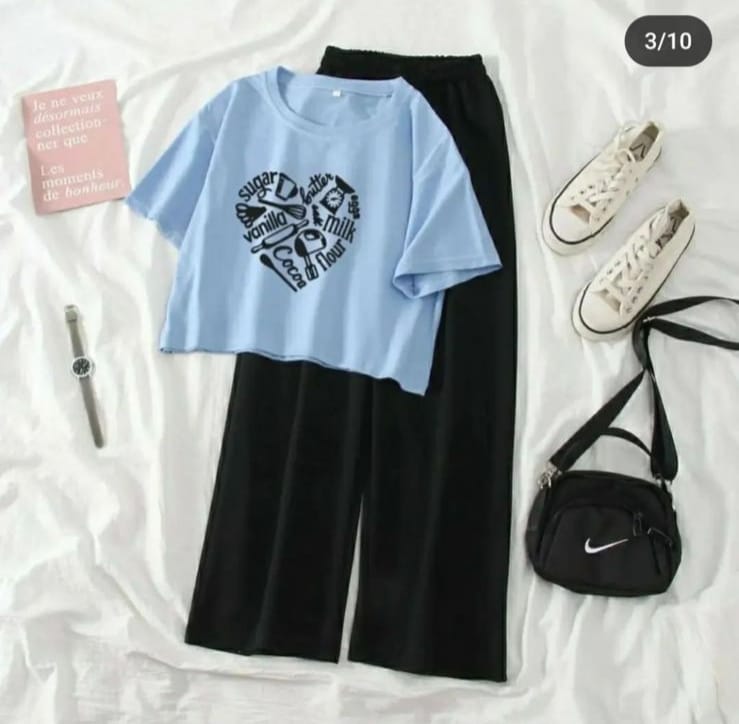 High Quality Summer Suit for Women Crop top and flapper