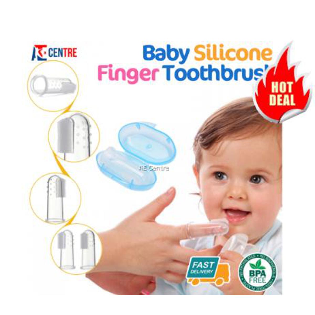 Baby Finger Silicon Toothbrush Teeth Clearr Massage - Buy Now !