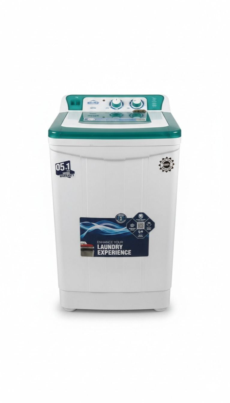 Metro Semi-Automatic Washing Machine MW-530 8Kg Durable Plastic Body Energy Efficient