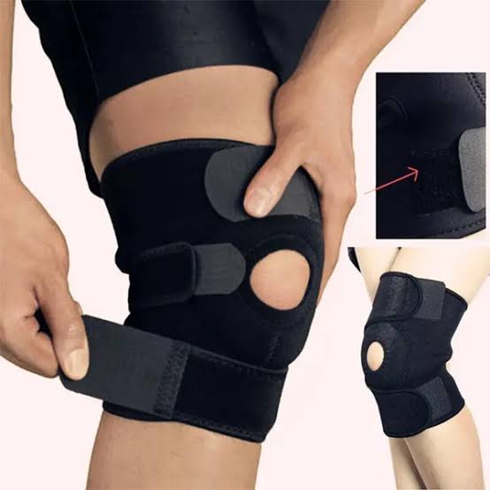 Knee Brace With Strape , Knee Support Brace , Sports Pain Relief, Knee Sleeve, Knee Cap, knee Guard - Pain-Relieving Knee Pads - Men Pressurized Elastic Knee Pad Support Fitness Gear Basketball Volleyball Brace Tennis Cycling Protector