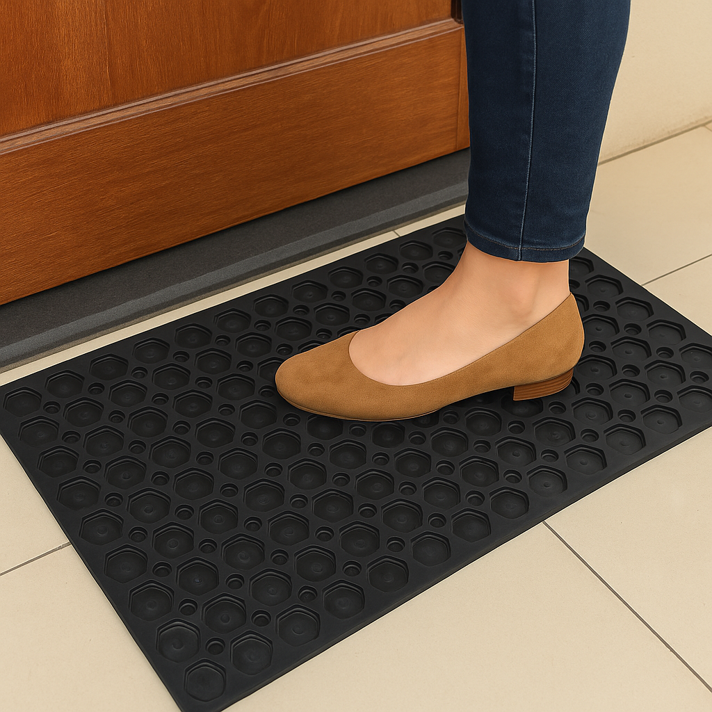 Heavy Duty Rubber Door Mat 10MM Thick | Non Slip Entrance Floor Mat | Indoor Outdoor Door Mat | 15x24 & 24x36 Inches