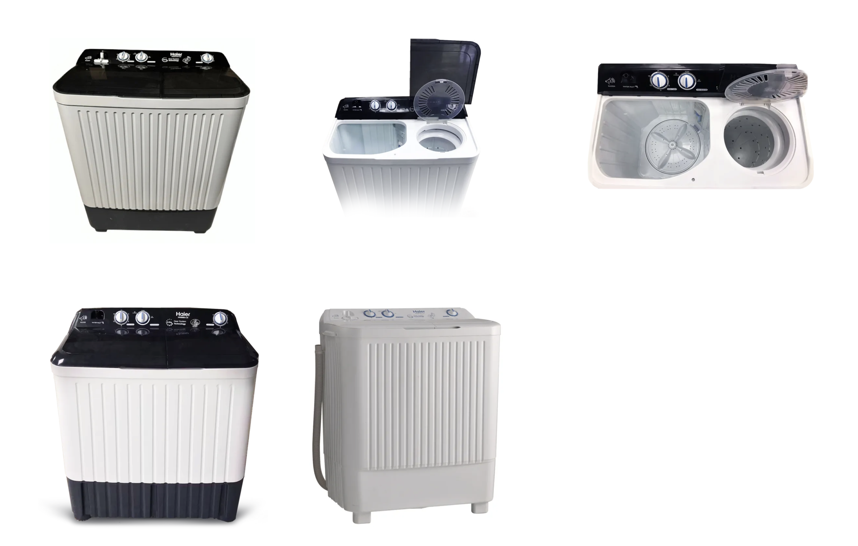 Haier HWM 100 CS - Twin Tub Semi Automatic Washing Machine - 10 Kg ...