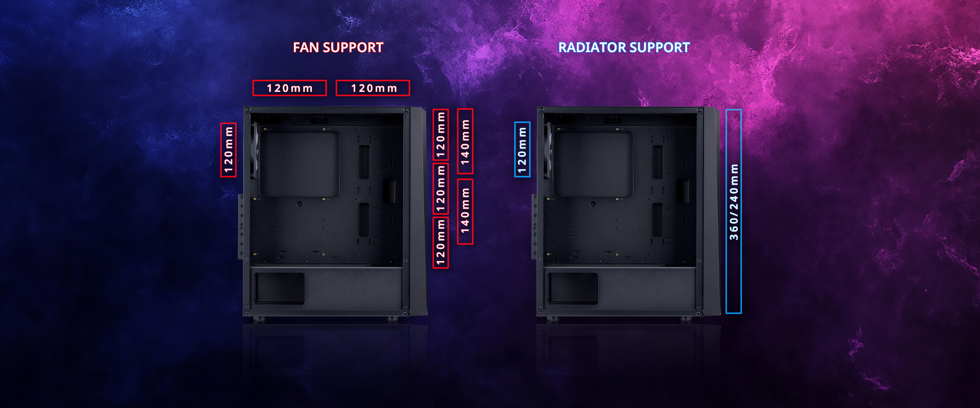 XPG LANDER 500 MID-TOWER Gaming PC Case CHASSIS with 4 Fans Black 16 cc5757e71a549dd0c588ea58668028fe