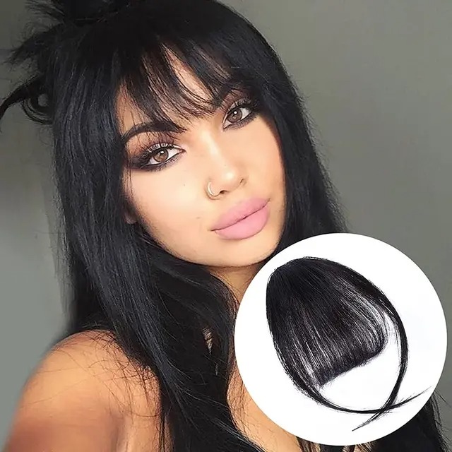 Natural Forehead Ins Hair Fake Fringes Air Bangs Wig Female Piece Real Comic Flush Bangs Invisible Wig