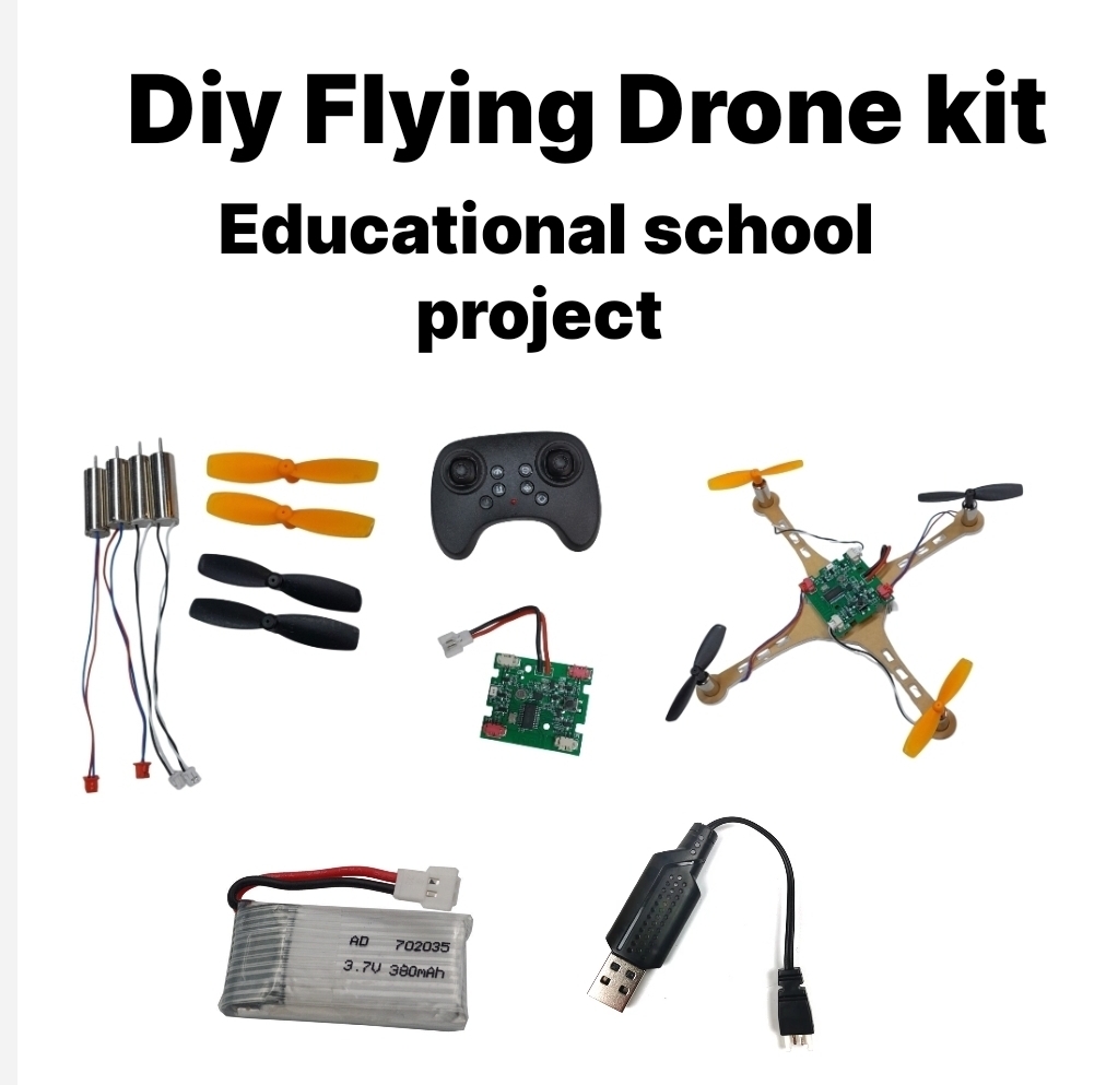Diy Flying toy drone learning kit 2.4g remote and receiver
