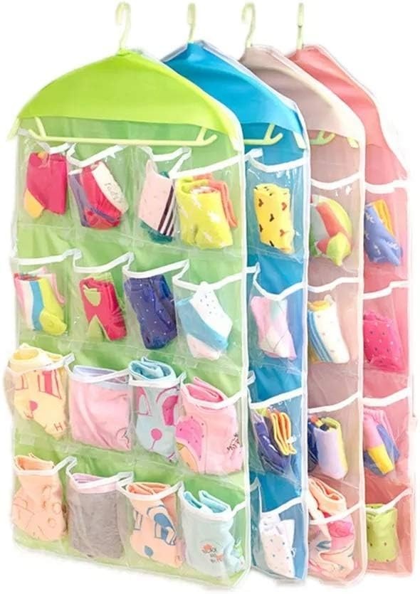 16 Pocket Kid Toy Storage Over Door Hanging Shoe Rack Hanger Bathroom Organizer Pouch Bags