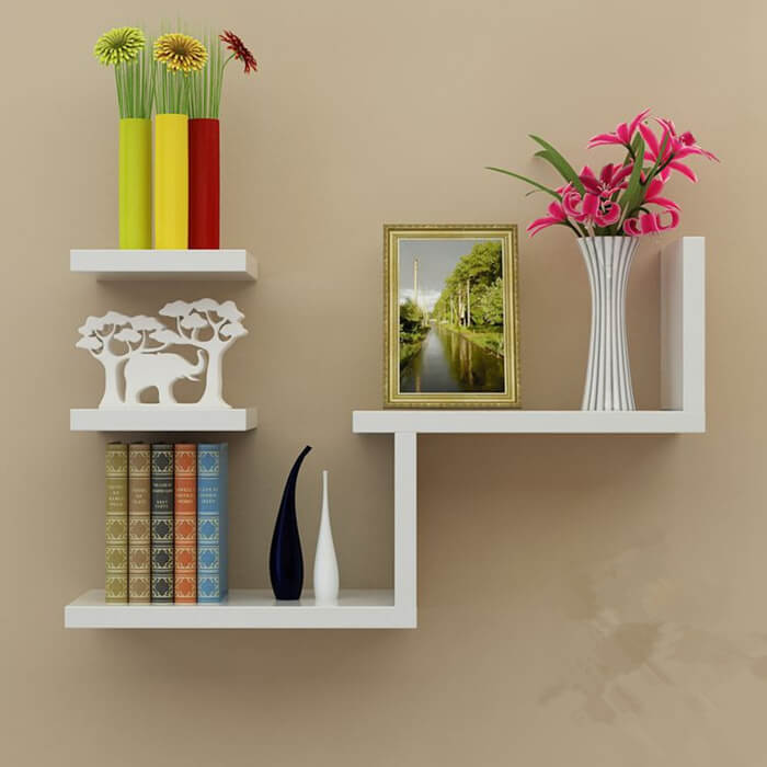 3 pieces wall hanging shelves Wall partition shelf Wall decoration