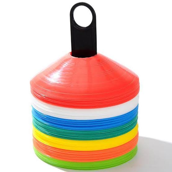 12 pcs Training Cones Discs Plates Sport Soccer Training Sign Dish Cones Marker Discs Marker Bucket Football Training Sign Dish Agility Training Cones Multicolour Flexible Durable, Training Equipment for Football, Basketball, Agility, Field Marker