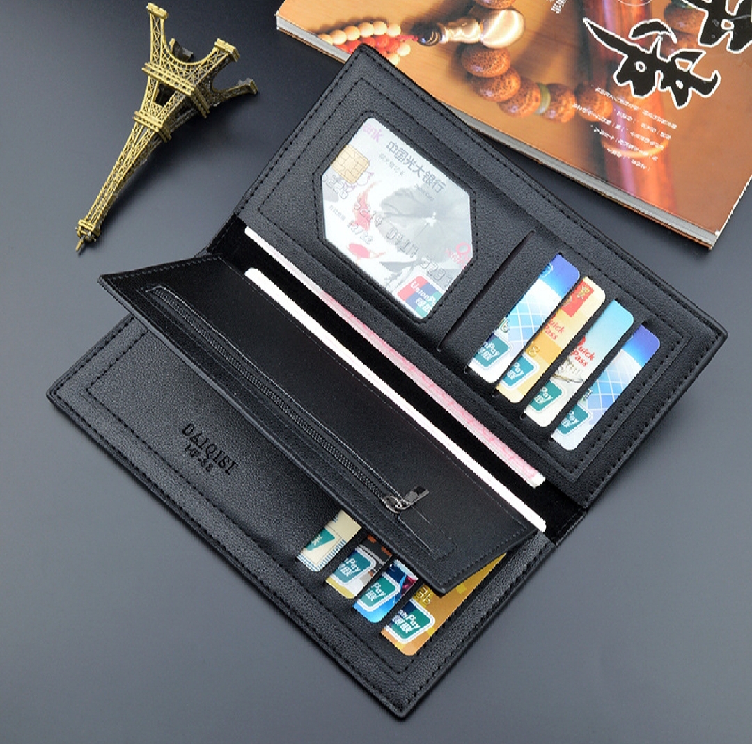 Fashion Long Wallet - Multi Card Holder With 2 Cash Pockets And Zipper Pocket For Coins etc