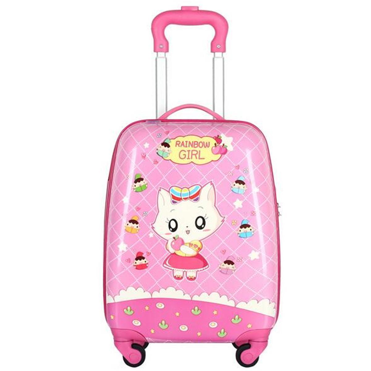 kids rainbow suitcase