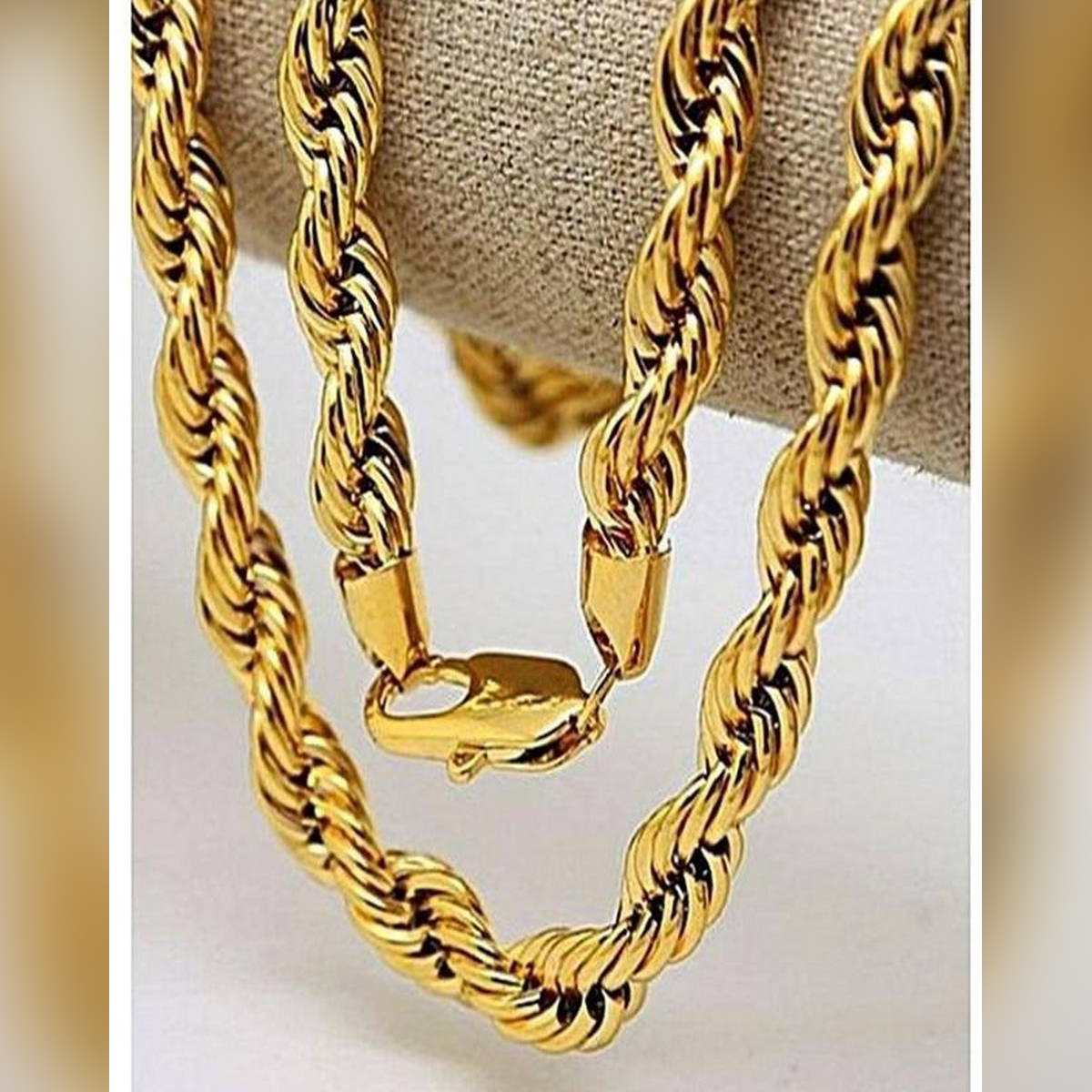 Best Qualtiy Italian Rope Design Goldan chain For Men & Women