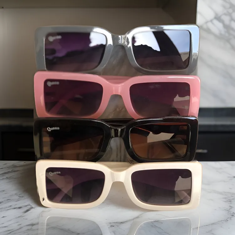 Square Fashion Sunshade Sunglasses Men Retro Fashion Trend Ins Girl New