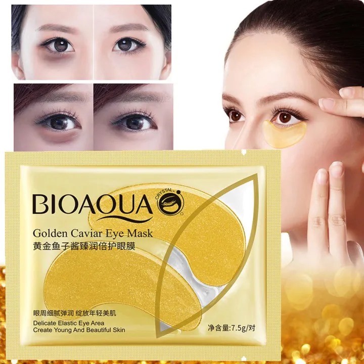 Golden Caviar Moisturizing Eye Sheet Mask for Dark Circles