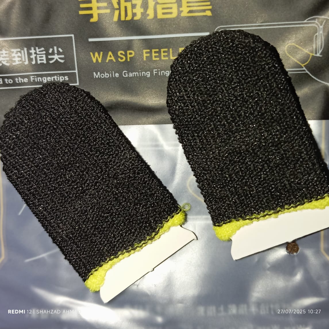 3.9 🎮3 Pairs (6 Pcs) Mobile Gaming Finger Sleeves | Anti-Sweat Thumb Gloves for PUBG & Free Fire | Sensitive Touch, Smooth Control & Breathable Fabric