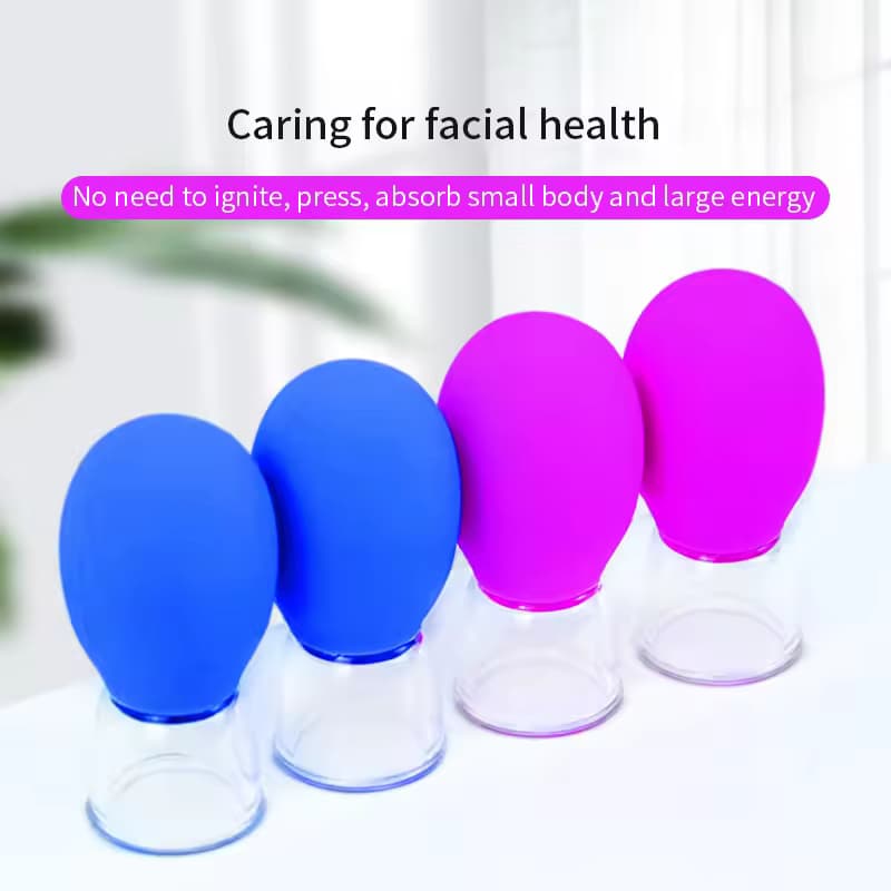 Silicone Face Massager Cupping Massage Cup For Body Face Neck Eye Massager Facial Care Vacuum Eye Skin Face Lifting Facial Cups Anti Wrinkle Cupping Therapy Beauty Tool