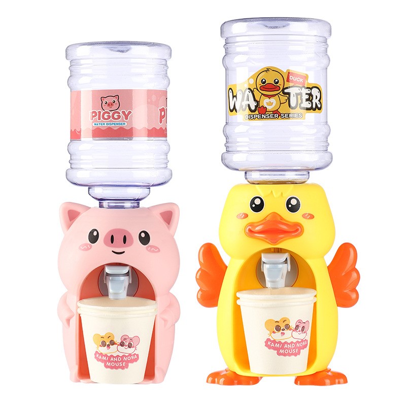 Kitchen Home Fun Water Dispenser Simulation Mini Children Water Dispenser Baby Toys Cute Duck Cosplsy Props Home Decoration Gift