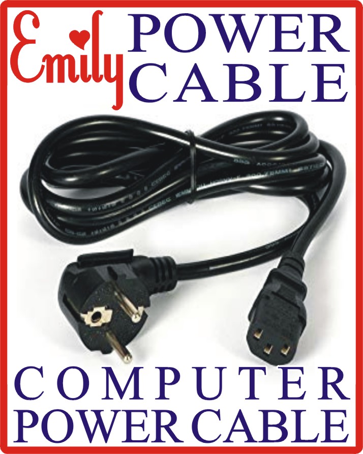 POWER CABLE FOR COMPUTER AND HOUSE AND OFFICE USE, FOR COMPUTERS PRINTERS DESKTOP MONITORS SCANNERS UPS AND OTHERS HOUSE HOLD