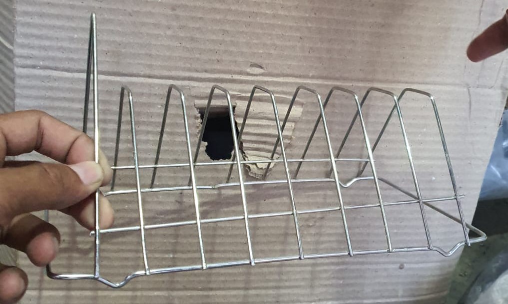 Buy 1 Get 1 Free File Holder Desk Organizer Triangle Mate color / Wire