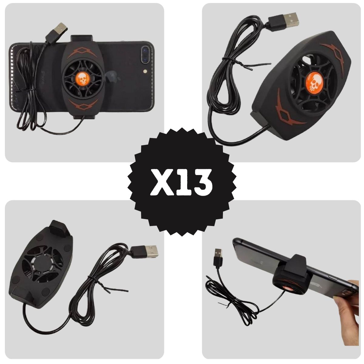 X13 Mobile Cooling Phone Radiator Fan | Phone Game Cooler System Cooling Fan | PUBG Gamepad Trigger Controller For Gaming All Smart Phone Devices