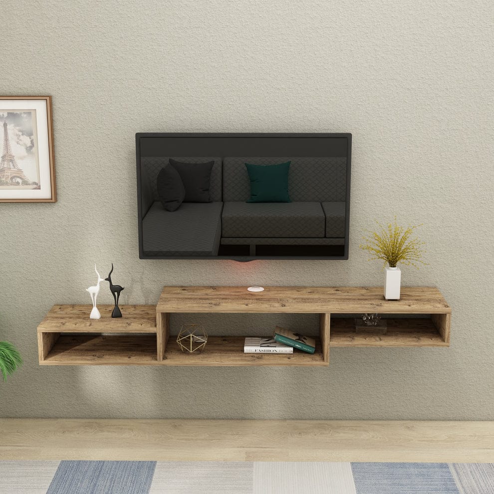 Lcd Tv Rack /Shelves floating Shelf Tv Console Media Storage wall