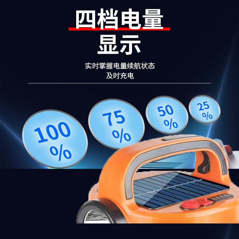 Rechargeable Spherical Camping Lamp Solar Bulb Camping Lantern Household Indoor Emergency Lighting Lamp Super Bright