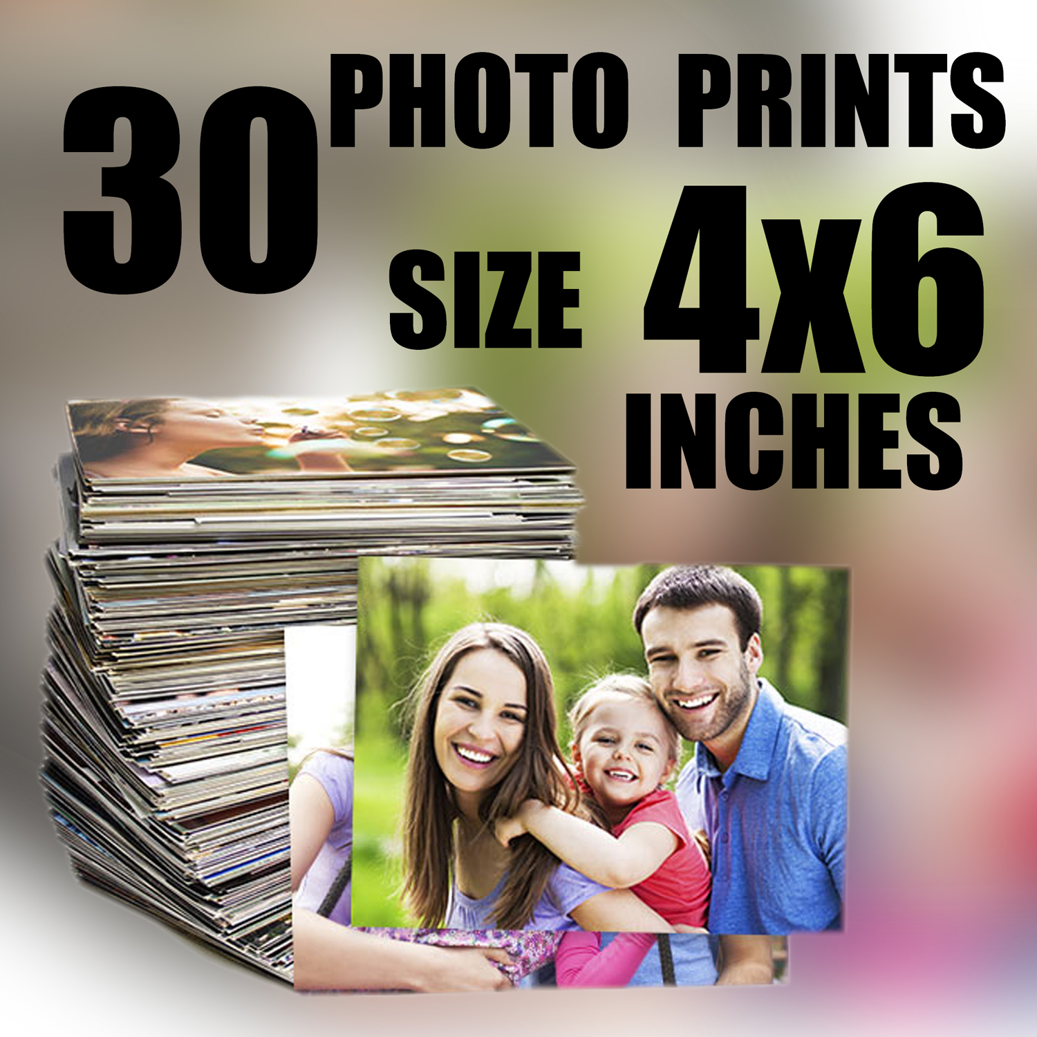 4x6 Customized Photo Print Single & Set of 5/10/15 pcs with Digital High Quality Resolution