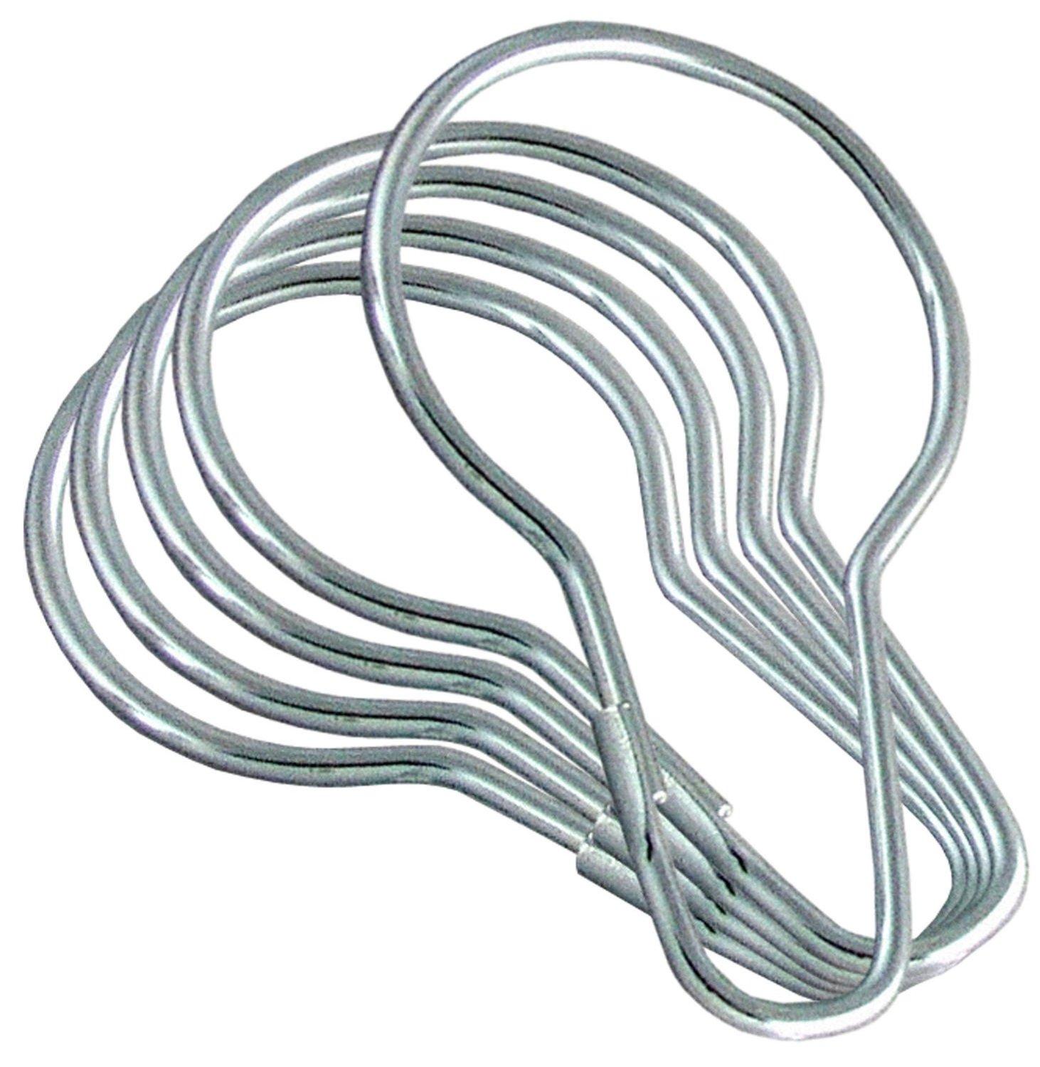 set 12/24/50/100 Shower Curtain Rings Hooks 12 Metal Shower Ring