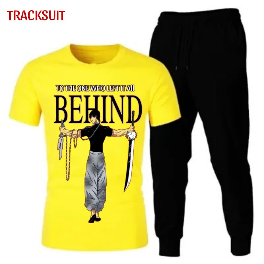 Trendy Tag Printed Summer Tracksuit For Men & Boys Tee-shirt with trousers gym wear New Design Round Neck Half Sleeves T Shirts Top Quality Gym Wear/Casual and comfortable Pair T-Shirt and Trouser