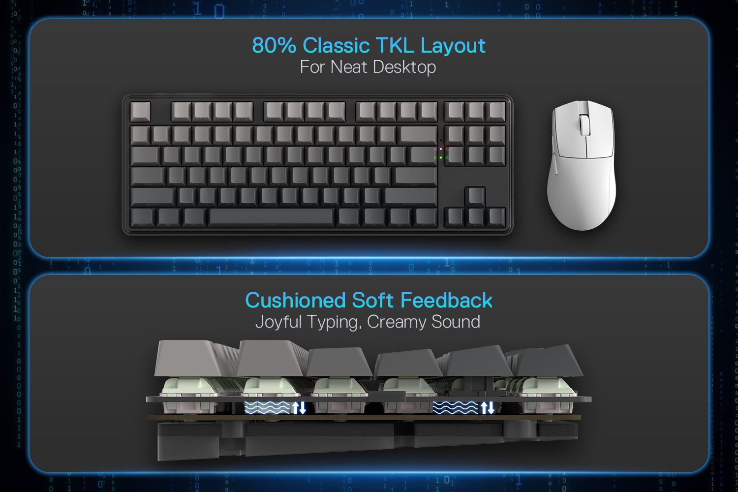 Redragon K707 PRO STAR BLADE TKL Wireless Mechanical Gaming Keyboard RGB Side Printed PBT Keycaps 3-Mode Connectivity Custom Mint Mambo Linear Switch 23 cd3c08a191444c3b53efaba28010bdbb