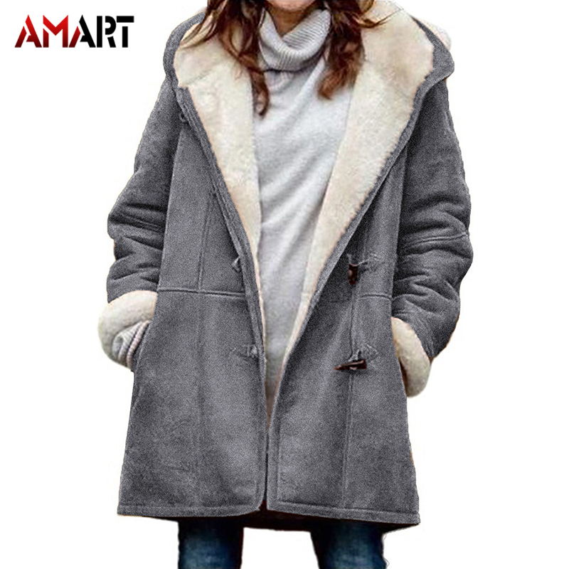 plus size fleece hooded jacket