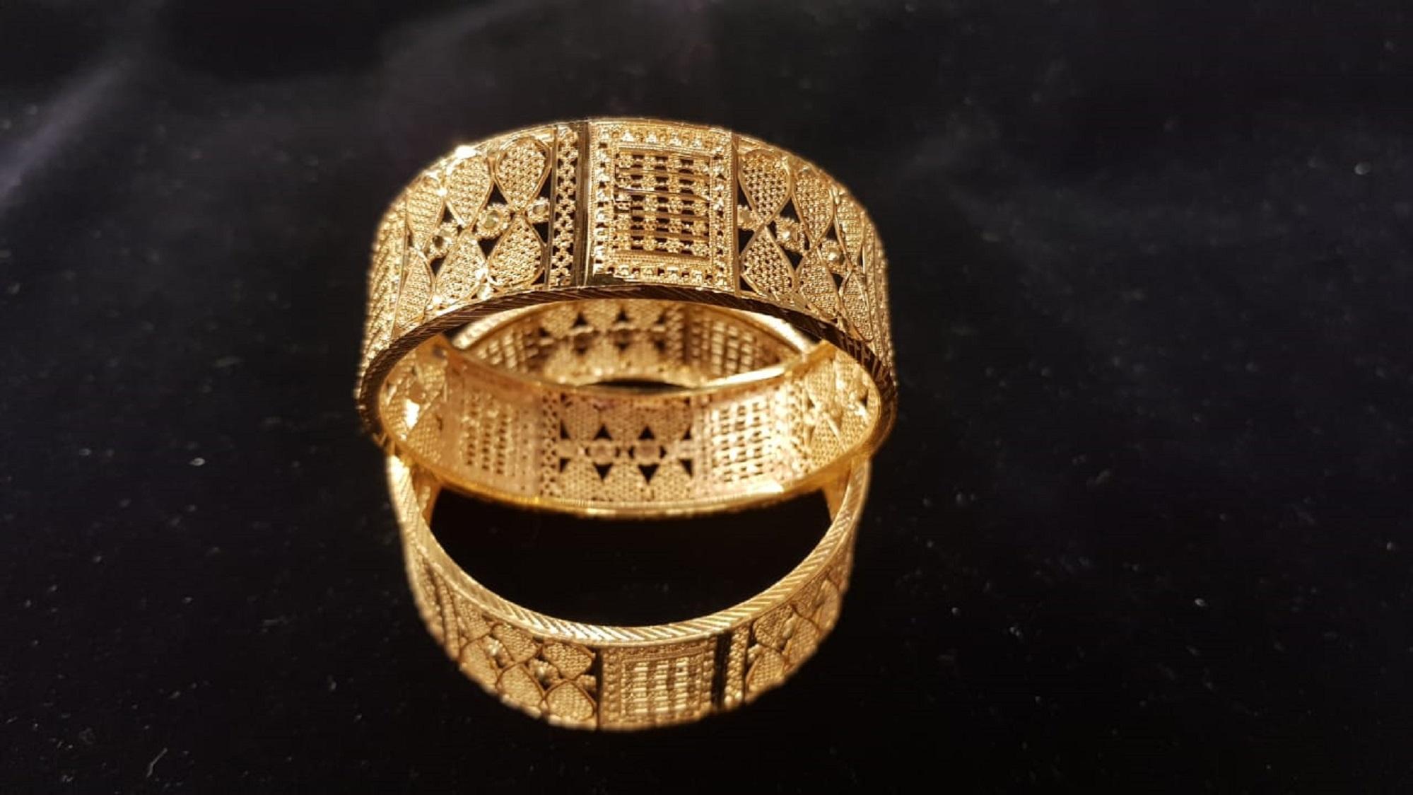 Latest Light Weight Gold Plated Bangles 
