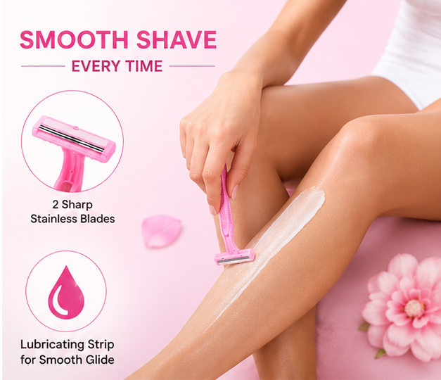 Original MAX Lady Razor 5 Piece Bikini Razor Woman Razor Shaver Safety Female Hair Removal Double Blades Hair Razor Machine Mini Shaving Razor