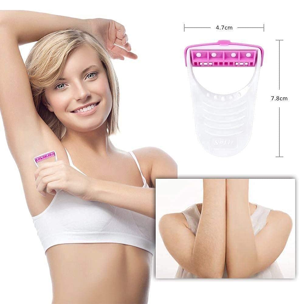 6pcs Smooth Painless Disposable Bikini Razor  Mini Body Shaving Razor Women Under Arms, Hand, Leg & Bikini Area Hair Remover Stainless Steel Double Shaver