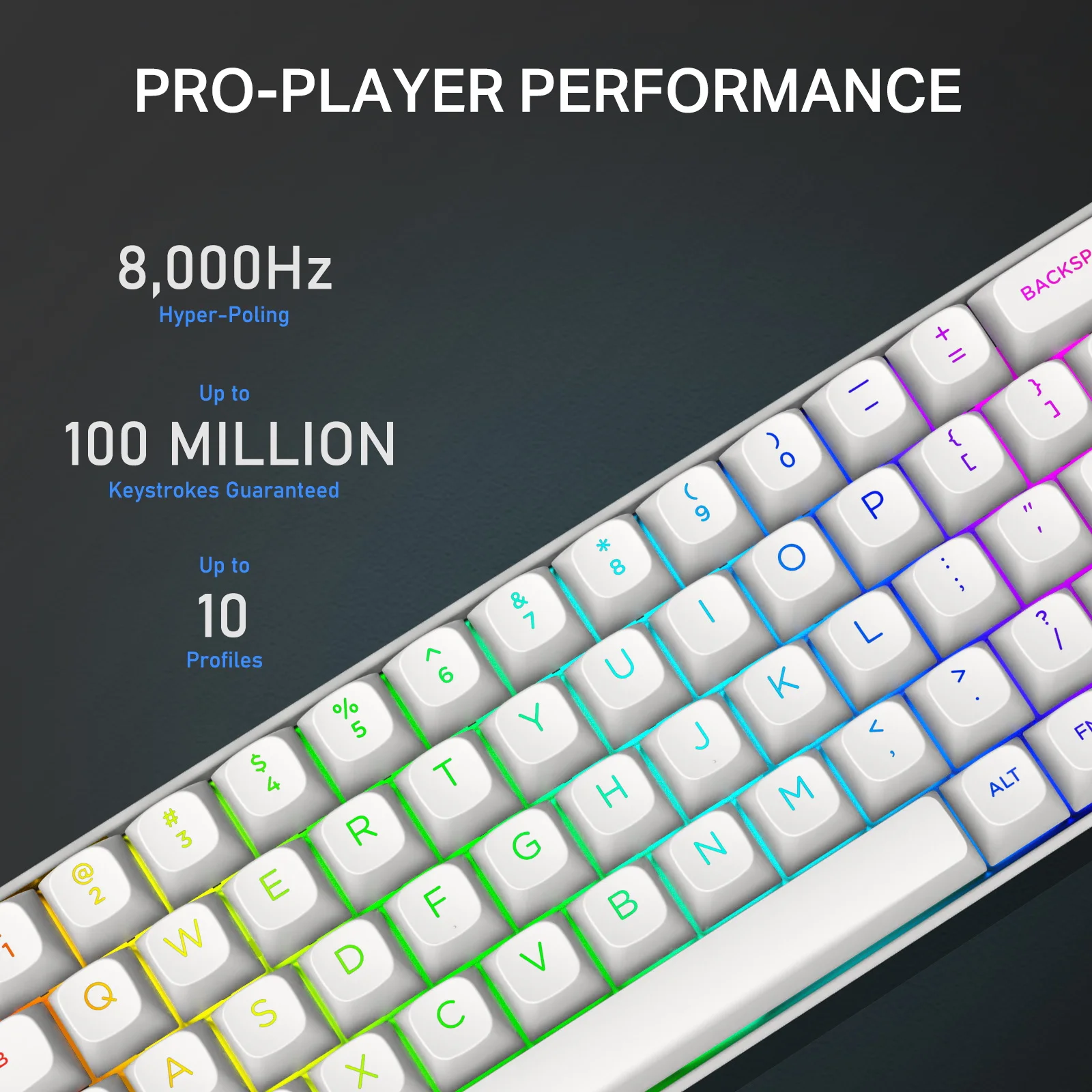 E-YOOSO HZ-68 Wired Rapid 8K Gaming Mechanical Keyboard RGB 68-Keys Hot-Swappable White Pink Magnetic Switches 8000Hz Polling Rate 23 cd5b9a8cfc3f75af3b41443d2dadae51