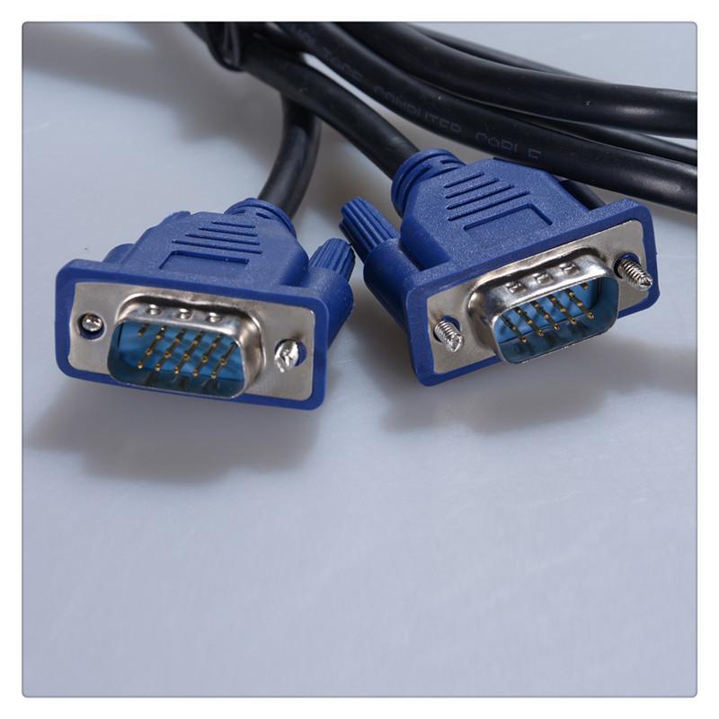 Male to Male VGA Cable15 Pin Plug Computer Monitor Cable Wire Cord 4.2ft Genuine Original