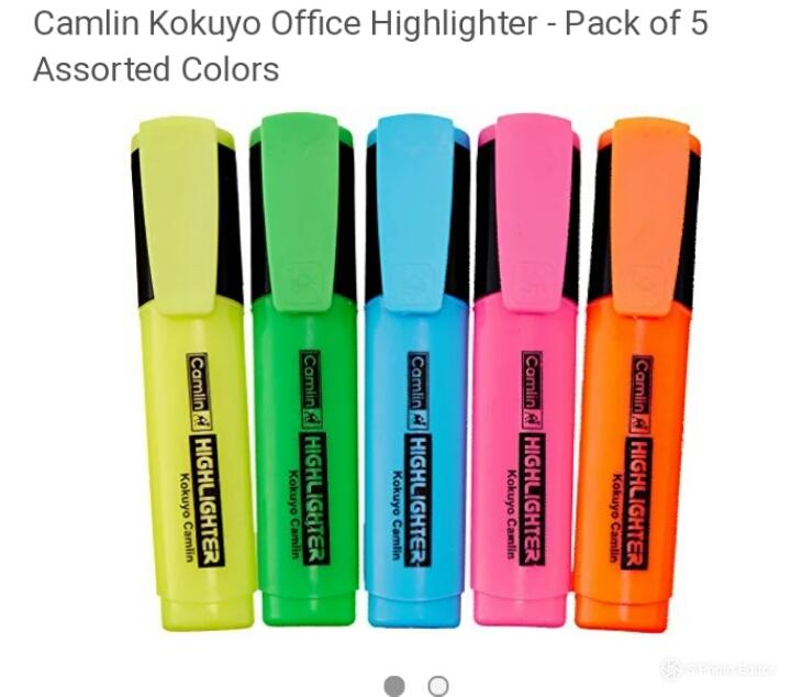Highlighter Pen Pack Of Five