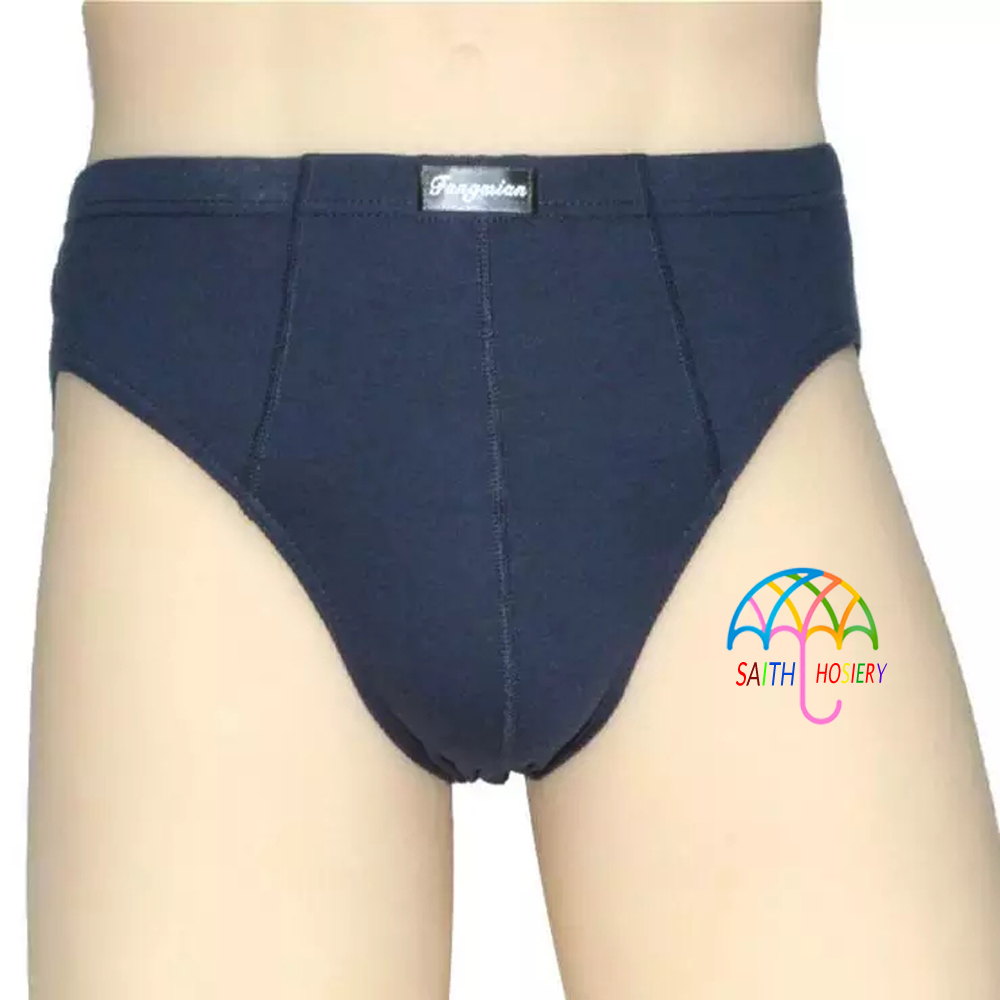 pack of 4-High Quality 100% Cotton Men's Double Layer Classic Brief/ Underwear For Men
