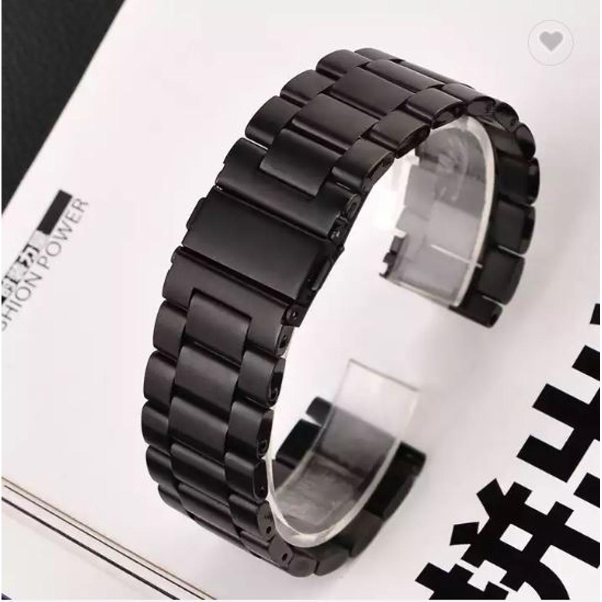 20/22 mm Stainless Steel Chain Straps for Smart Watches | 6 month Color Warranty
