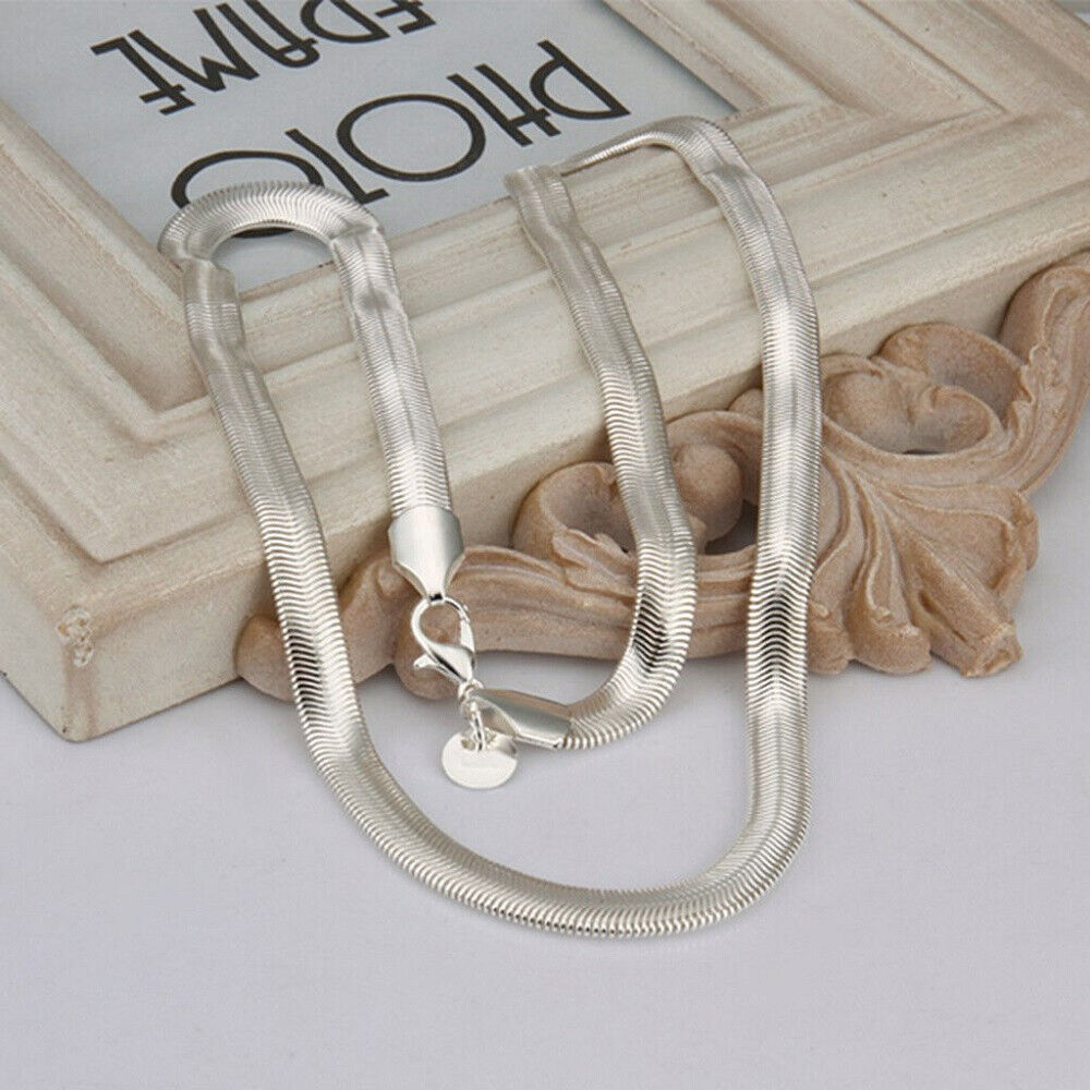 New High Quality Top Trending Snake Style Silver Neck Chain for boys/Men / Silver Snake Necklace