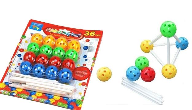 stick and ball building toy