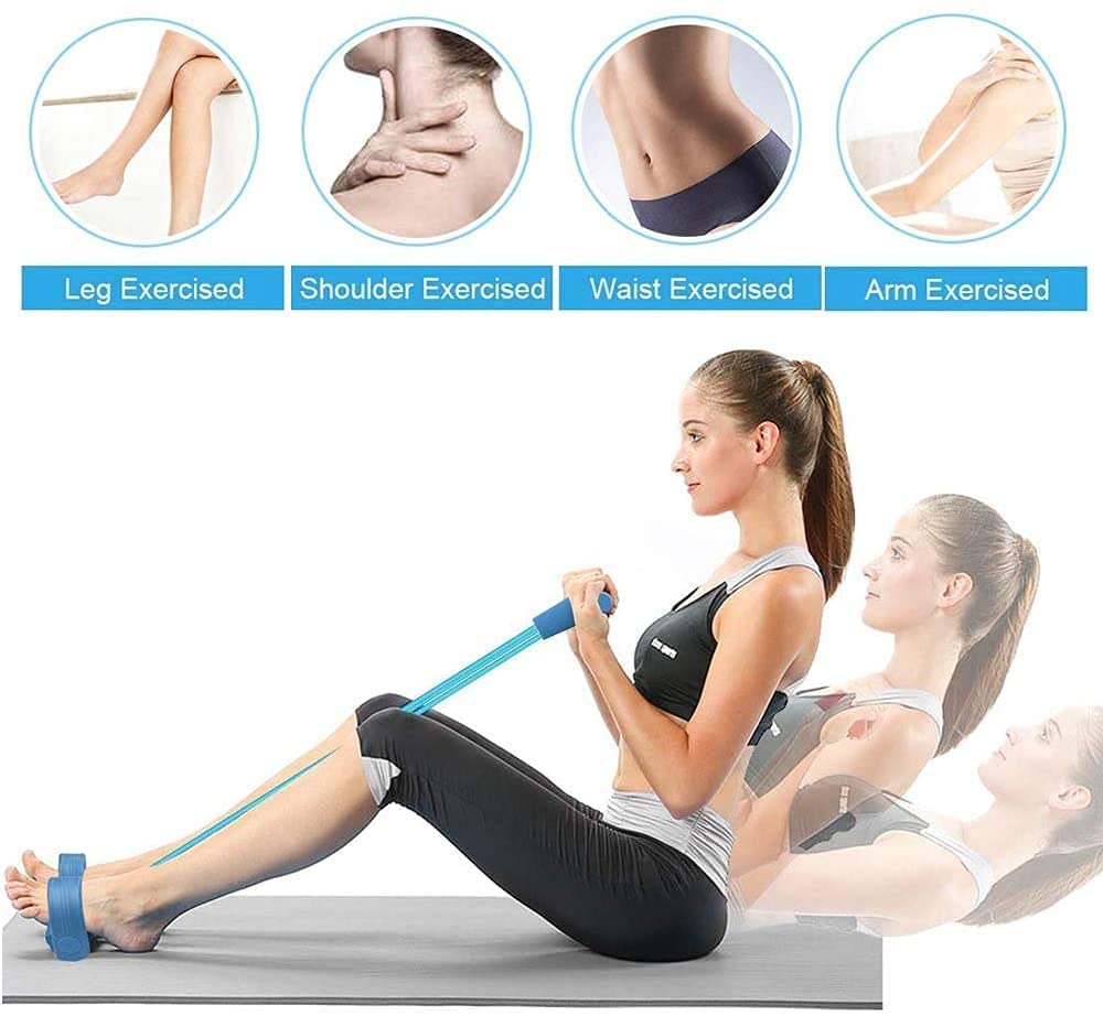 Tummy Trimmer | Double Spring Resistance Exerciser | Home Workout Equipment for Abs, Waist & Full Body Fitness