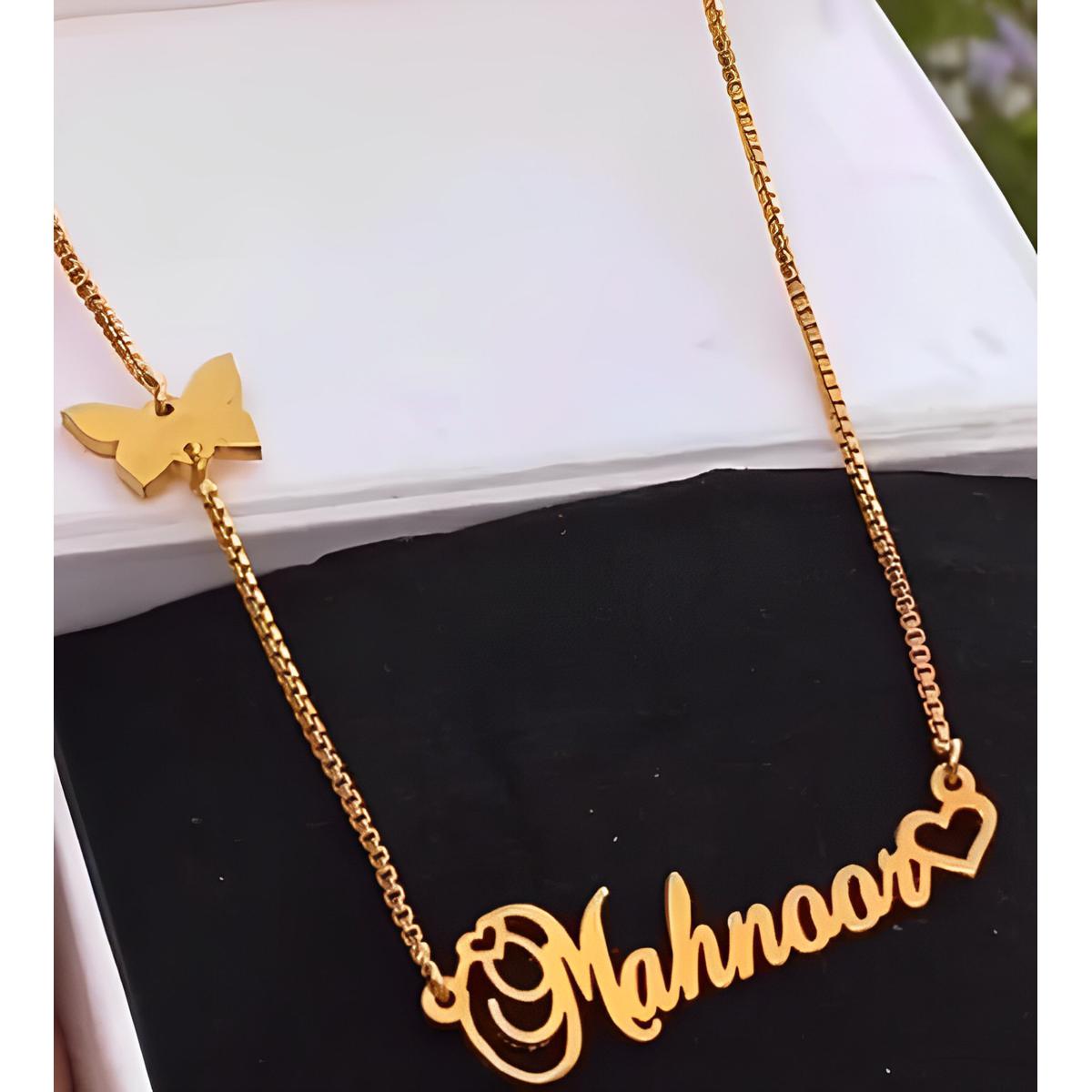 The Jewel Lodge Name Locket, Customize Necklace, Gift for girls, Necklace chain, Jewellery for girls, Customise gifts