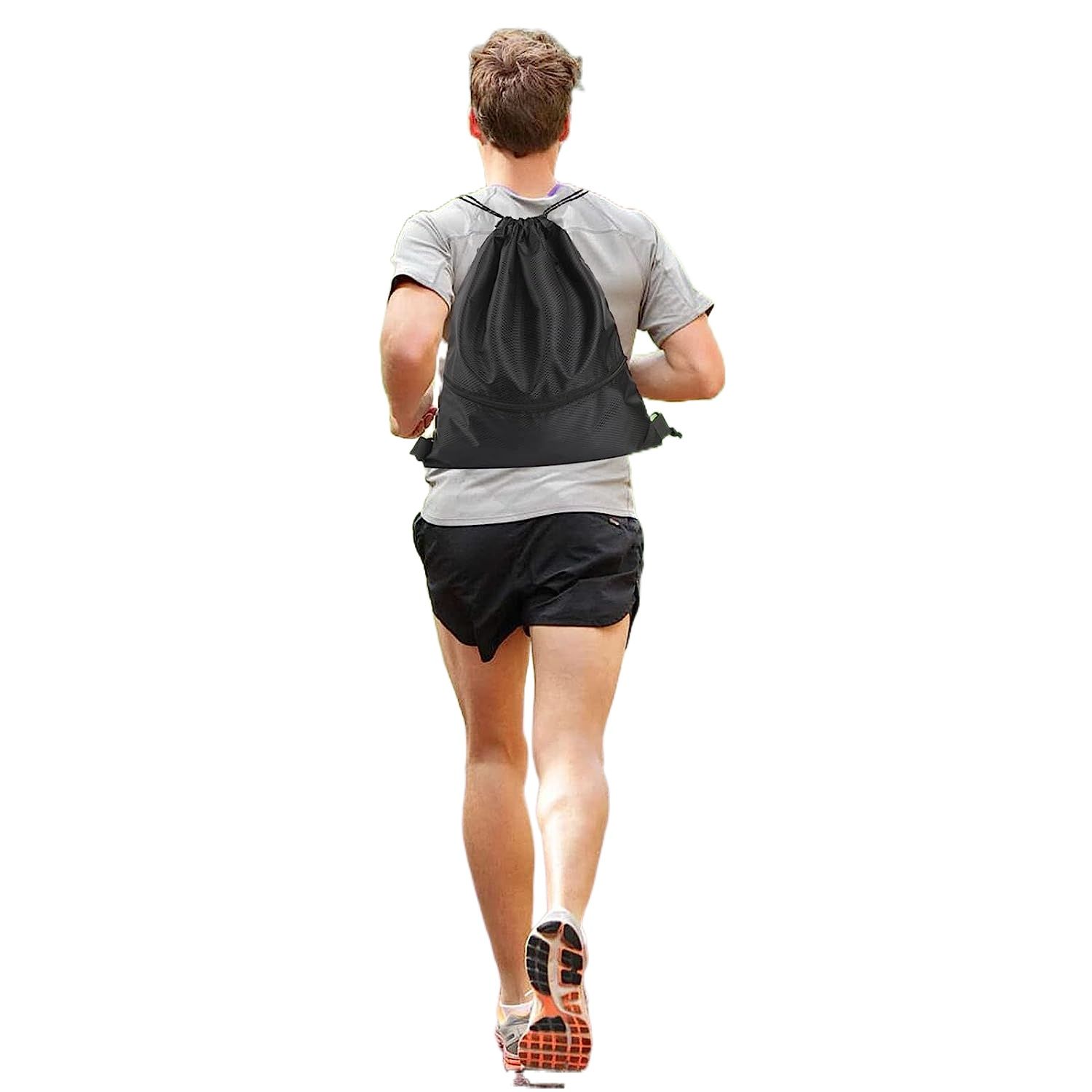 Parachute Waterproof Foldable Gym Bag Fitness Backpack Drawstring Shop Pocket Hiking Camping Beach Swimming Men Women Sports Bags