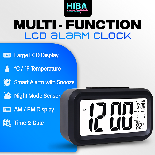 Smart Bedside Digital LED Alarm Clock Table Clock | Digital Table Clock