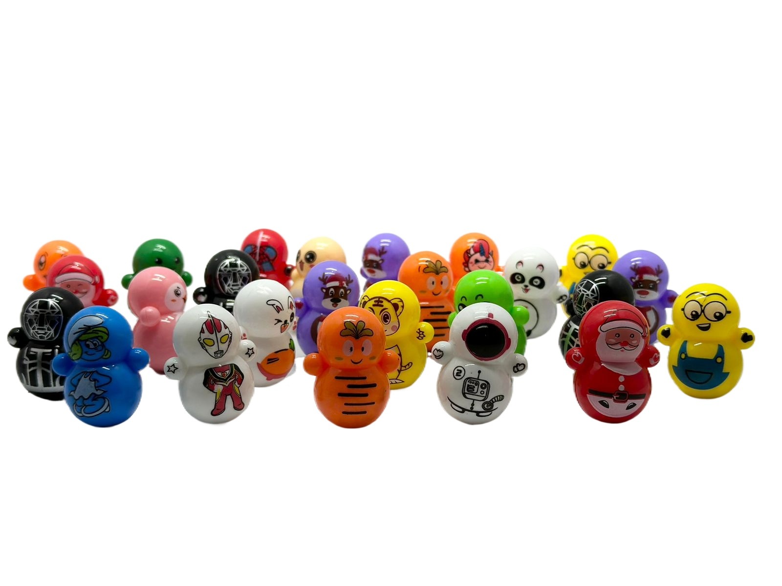 Funny Chunnu Munnu Toy – Wobble Roly Poly Dolls – No Battery, Self-Balancing, Cute Cartoon Characters, Lightweight, Fun Gift for Kids, Boys & Girls, Durable & Safe Plastic, Interactive Play, Best Birthday Gift, Pack of Multiple Pieces in Random Colors