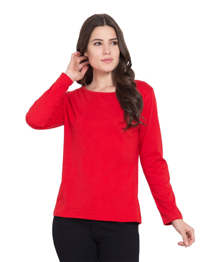 red t shirt full sleeve