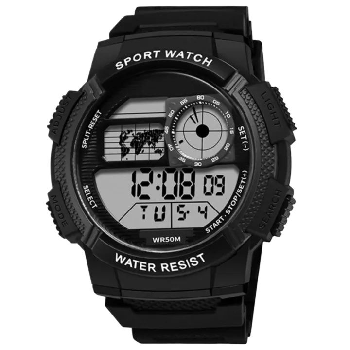 Military Men's Digital Sports Watch For Men Boys Waterproof with LED Back light Digital Watch for Men