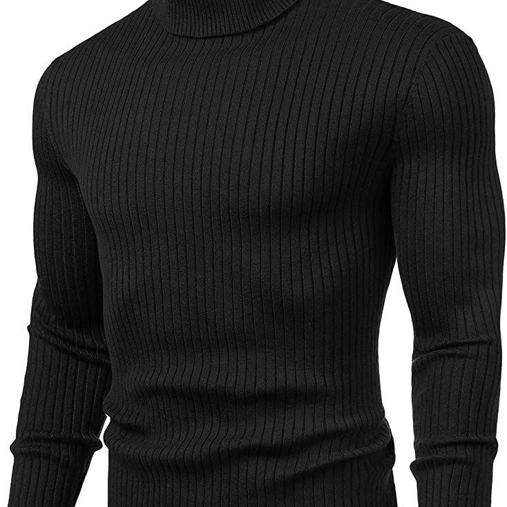 BLACK HI NECK FOR MEN